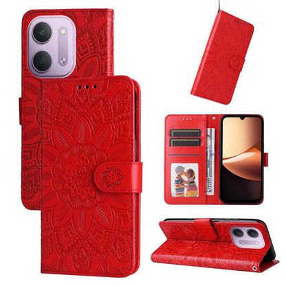 Embossed Sunflower Leather Phone Case, For Redmi Note 17 5G / 4G Global 169.7mm, For Redmi 17C 5G, For Redmi Note 17 Pro+ 5G Global 163.4mm, For Redmi 17 5G / 4G Global 170mm, For Redmi K90 Max 5G / K90 Ultra 5G, For Redmi 15a 5G                       ...
