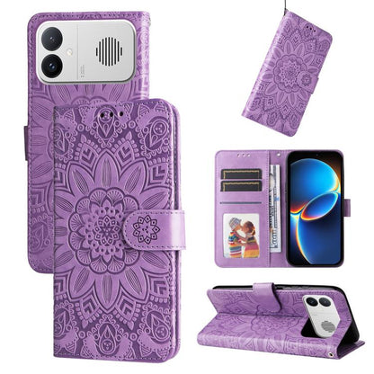 Embossed Sunflower Leather Phone Case, For Redmi Note 17 5G / 4G Global 169.7mm, For Redmi 17C 5G, For Redmi Note 17 Pro+ 5G Global 163.4mm, For Redmi 17 5G / 4G Global 170mm, For Redmi K90 Max 5G / K90 Ultra 5G, For Redmi 15a 5G                       ...