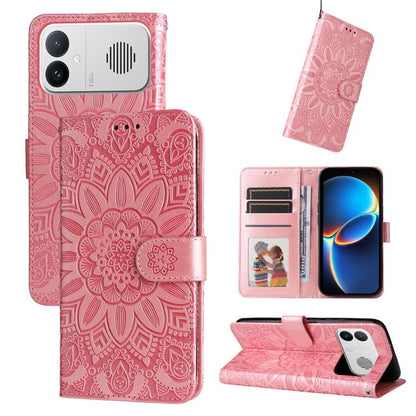 Embossed Sunflower Leather Phone Case, For Redmi Note 17 5G / 4G Global 169.7mm, For Redmi 17C 5G, For Redmi Note 17 Pro+ 5G Global 163.4mm, For Redmi 17 5G / 4G Global 170mm, For Redmi K90 Max 5G / K90 Ultra 5G, For Redmi 15a 5G                       ...