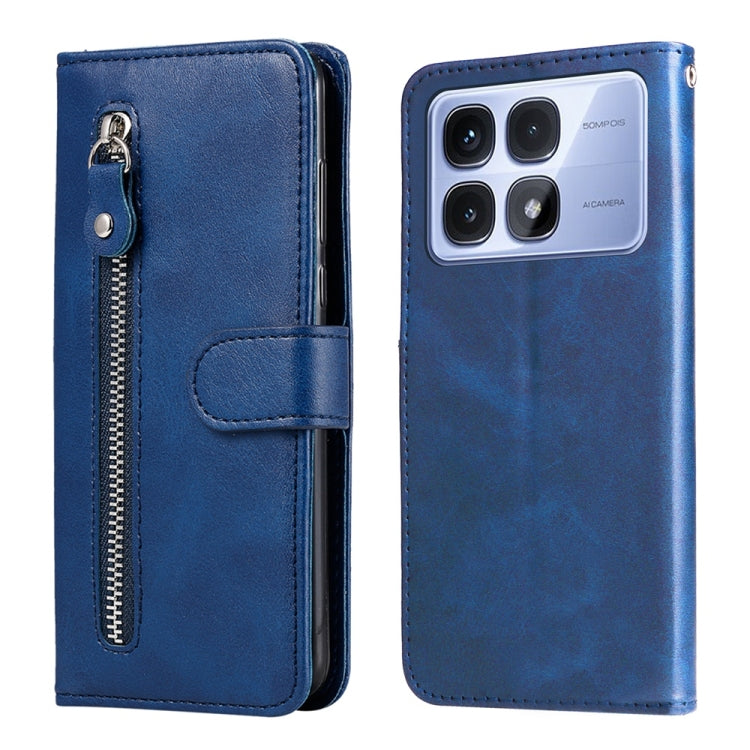 Fashion Calf Texture Zipper Leather Phone Case, For Redmi Note 14 4G 163.25mm Global, For Redmi Note 14 5G, For Redmi Note 14 Pro 5G / Note 14 Pro+ 5G, For Redmi 14C 4G, For Redmi K70 Ultra, For Redmi 13 4G / Redmi Note 13R