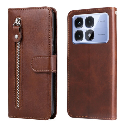 Fashion Calf Texture Zipper Leather Phone Case, For Redmi Note 14 4G 163.25mm Global, For Redmi Note 14 5G, For Redmi Note 14 Pro 5G / Note 14 Pro+ 5G, For Redmi 14C 4G, For Redmi K70 Ultra, For Redmi 13 4G / Redmi Note 13R