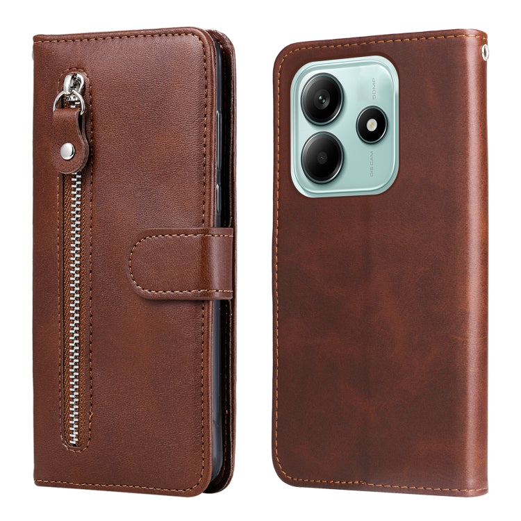 Fashion Calf Texture Zipper Leather Phone Case, For Redmi Note 14 4G 163.25mm Global, For Redmi Note 14 5G, For Redmi Note 14 Pro 5G / Note 14 Pro+ 5G, For Redmi 14C 4G, For Redmi K70 Ultra, For Redmi 13 4G / Redmi Note 13R