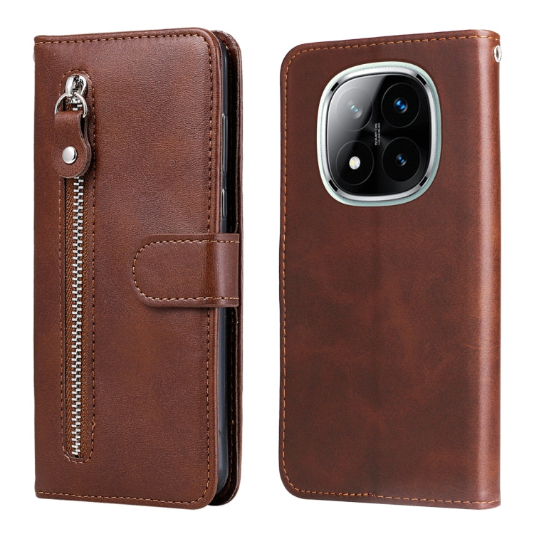 Fashion Calf Texture Zipper Leather Phone Case, For Redmi Note 14 4G 163.25mm Global, For Redmi Note 14 5G, For Redmi Note 14 Pro 5G / Note 14 Pro+ 5G, For Redmi 14C 4G, For Redmi K70 Ultra, For Redmi 13 4G / Redmi Note 13R