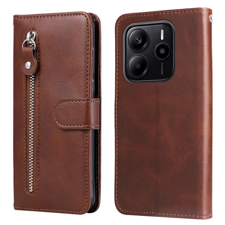 Fashion Calf Texture Zipper Leather Phone Case, For Redmi Turbo 4 / Xiaomi Poco X7 Pro, For Redmi K80 Pro, For Redmi K80, For Redmi Note 14 4G 163.25mm Global, For Redmi Note 14 5G, For Redmi Note 14 Pro 5G / Note 14 Pro+ 5G, For Redmi 14C 4G          ...