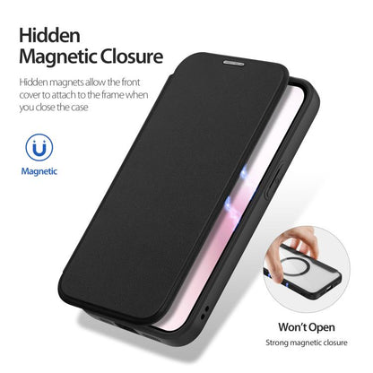 DUX DUCIS Skin X Pro Series MagSafe Ring Holder Leather Phone Case, For iPhone 17e / 16e, For iPhone 17, For iPhone Air