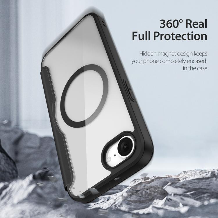 DUX DUCIS Skin X Pro Series MagSafe Ring Holder Leather Phone Case, For iPhone 17e / 16e, For iPhone 17, For iPhone Air