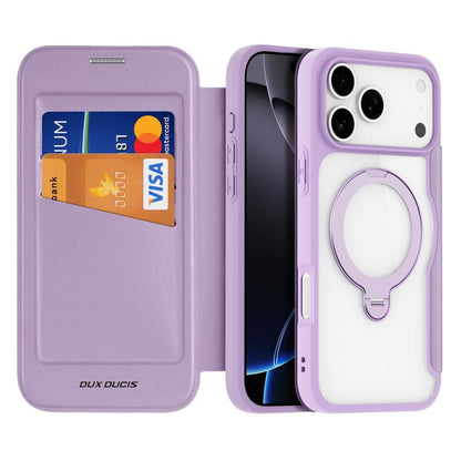 DUX DUCIS Skin X Pro Series MagSafe Ring Holder Leather Phone Case, For iPhone 17e / 16e, For iPhone 17 Pro Max, For iPhone 17 Pro, For iPhone 17, For iPhone Air
