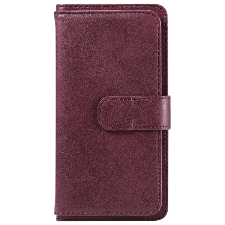 Multi-Function Wallet 10 Card Slots Leather Phone Case, For iPhone 17e / 16e, For iPhone 17 Pro Max, For iPhone 17 Pro, For iPhone 17, For iPhone Air, For iPhone 16 Pro Max, For iPhone 16 Pro, For iPhone 16 Plus, For iPhone 16