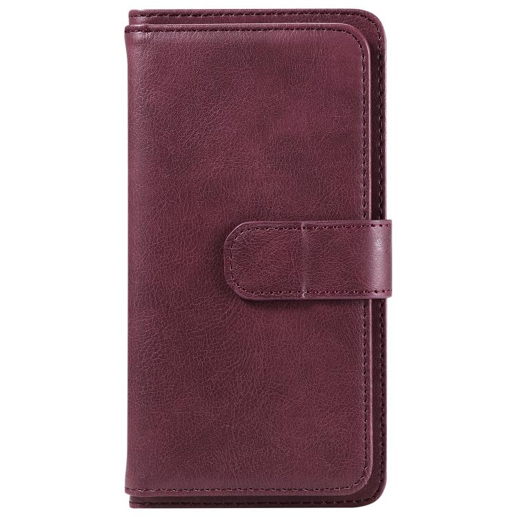 Multi-Function Wallet 10 Card Slots Leather Phone Case, For iPhone 18 Pro / 17 Pro, For iPhone 18 Pro Max / 17 Pro Max, For iPhone 17e / 16e, For iPhone 17, For iPhone Air, For iPhone 16 Pro Max, For iPhone 16 Pro, For iPhone 16 Plus, For iPhone 16