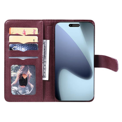 Multi-Function Wallet 10 Card Slots Leather Phone Case, For iPhone 18 Pro / 17 Pro, For iPhone 18 Pro Max / 17 Pro Max, For iPhone 17e / 16e, For iPhone 17, For iPhone Air, For iPhone 16 Pro Max, For iPhone 16 Pro, For iPhone 16 Plus, For iPhone 16