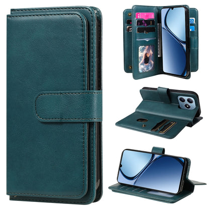 Multi-Function Wallet 10 Card Slots Leather Phone Case, For Realme 16T 5G, For Realme P4x 5G, For Realme C63 / C61 / Note 60