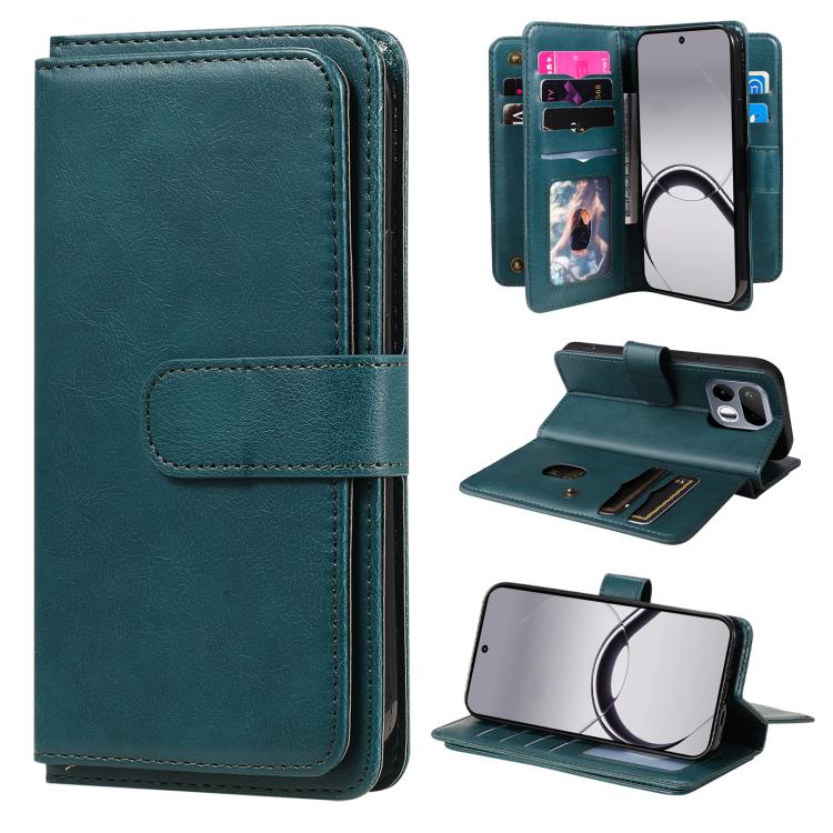Multi-Function Wallet 10 Card Slots Leather Phone Case, For Realme 16T 5G, For Realme P4x 5G, For Realme C63 / C61 / Note 60