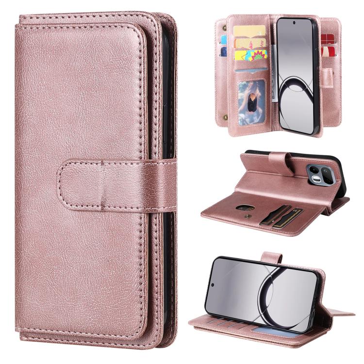 Multi-Function Wallet 10 Card Slots Leather Phone Case, For Realme 16T 5G, For Realme C63 / C61 / Note 60