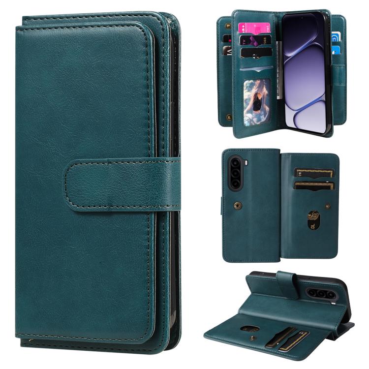 Multi-Function Wallet 10 Card Slots Leather Phone Case, For Realme 16T 5G, For Realme P4x 5G, For Realme C63 / C61 / Note 60
