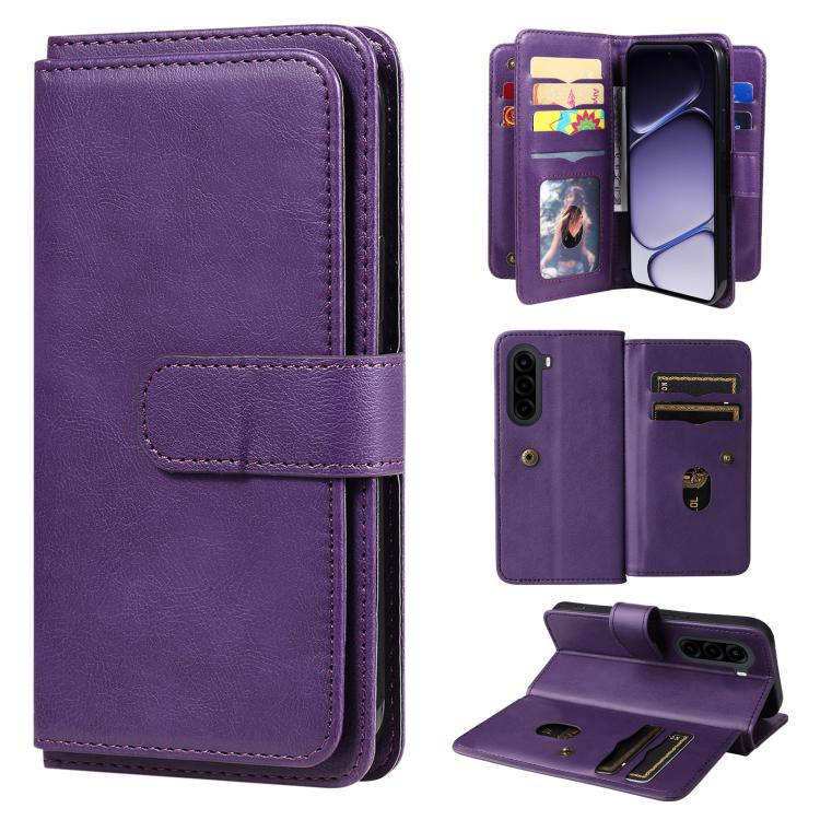 Multi-Function Wallet 10 Card Slots Leather Phone Case, For Realme 16T 5G, For Realme P4x 5G, For Realme C63 / C61 / Note 60