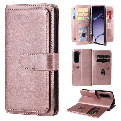 Multi-Function Wallet 10 Card Slots Leather Phone Case, For Realme 16T 5G, For Realme P4x 5G, For Realme C63 / C61 / Note 60