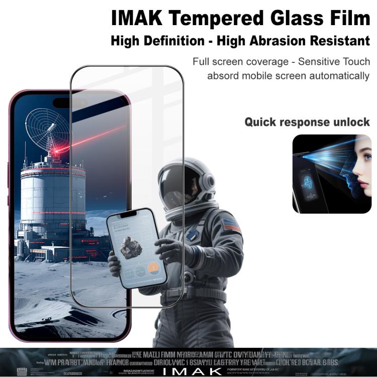 imak 9H Surface Hardness Full Screen Tempered Glass Film Pro+ Series, For iPhone 17 / 17 Pro / 18 Pro, For iPhone 18 Pro Max / 17 Pro Max, For iPhone 16e / 17e, For iPhone Air, For iPhone 16 Pro Max, For iPhone 16 Pro, For iPhone 16 Plus, For iPhone 16