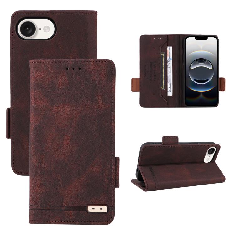 Magnetic Clasp Leather Phone Case, For iPhone 18 Pro / 17 Pro, For iPhone 18 Pro Max / 17 Pro Max, For iPhone 17e / 16e, For iPhone 17, For iPhone 16 Pro Max, For iPhone 16 Pro, For iPhone 16 Plus, For iPhone 16