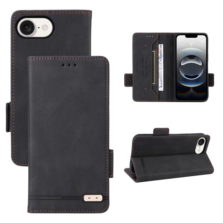 Magnetic Clasp Leather Phone Case, For iPhone 18 Pro / 17 Pro, For iPhone 18 Pro Max / 17 Pro Max, For iPhone 17e / 16e, For iPhone 17, For iPhone 16 Pro Max, For iPhone 16 Pro, For iPhone 16 Plus, For iPhone 16