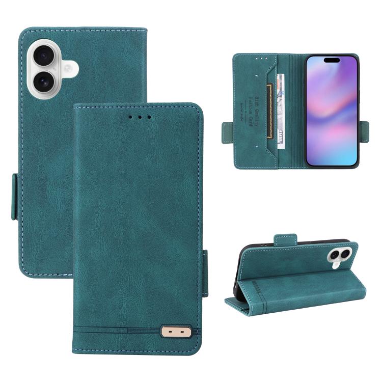 Magnetic Clasp Leather Phone Case, For iPhone 18 Pro / 17 Pro, For iPhone 18 Pro Max / 17 Pro Max, For iPhone 17e / 16e, For iPhone 17, For iPhone 16 Pro Max, For iPhone 16 Pro, For iPhone 16 Plus, For iPhone 16
