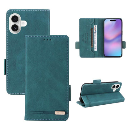 Magnetic Clasp Leather Phone Case, For iPhone 18 Pro / 17 Pro, For iPhone 18 Pro Max / 17 Pro Max, For iPhone 17e / 16e, For iPhone 17, For iPhone 16 Pro Max, For iPhone 16 Pro, For iPhone 16 Plus, For iPhone 16