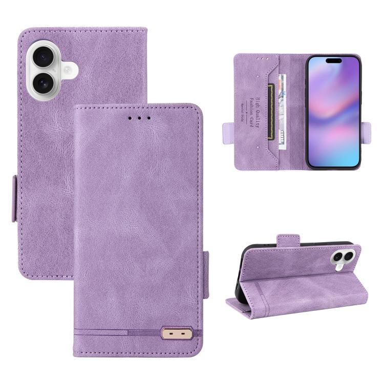 Magnetic Clasp Leather Phone Case, For iPhone 18 Pro / 17 Pro, For iPhone 18 Pro Max / 17 Pro Max, For iPhone 17e / 16e, For iPhone 17, For iPhone 16 Pro Max, For iPhone 16 Pro, For iPhone 16 Plus, For iPhone 16