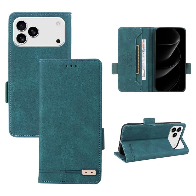Magnetic Clasp Leather Phone Case, For iPhone 18 Pro / 17 Pro, For iPhone 18 Pro Max / 17 Pro Max, For iPhone 17e / 16e, For iPhone 17, For iPhone 16 Pro Max, For iPhone 16 Pro, For iPhone 16 Plus, For iPhone 16