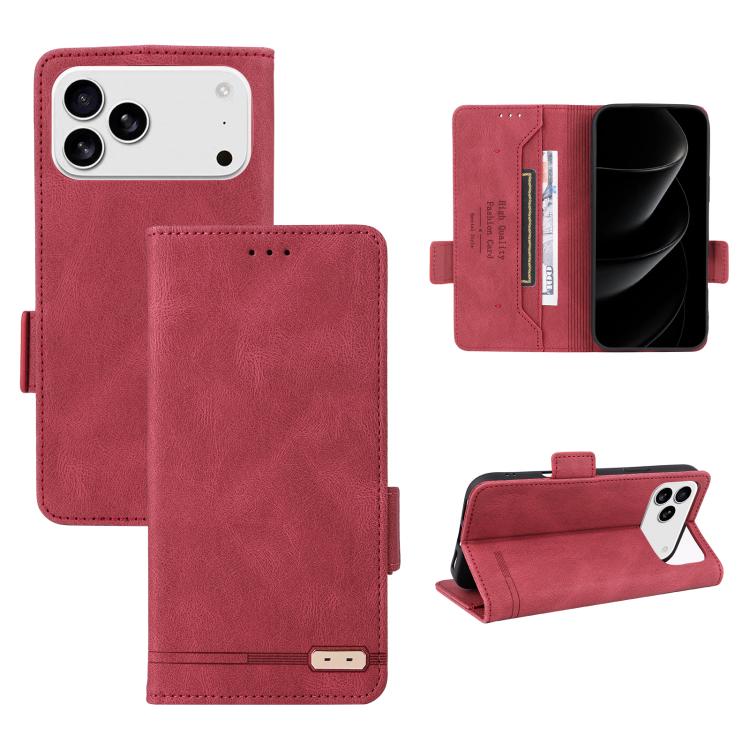 Magnetic Clasp Leather Phone Case, For iPhone 18 Pro / 17 Pro, For iPhone 18 Pro Max / 17 Pro Max, For iPhone 17e / 16e, For iPhone 17, For iPhone 16 Pro Max, For iPhone 16 Pro, For iPhone 16 Plus, For iPhone 16
