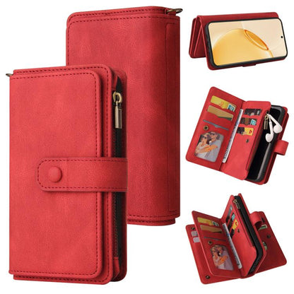 Skin Feel Multi Card Slots Zipper Wallet Leather Phone Case, For Realme 16T 5G, For Realme 16 Pro+ 5G, For Realme 16 Pro 5G, For Realme C63 / C61 / Note 60