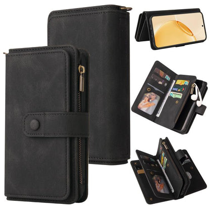 Skin Feel Multi Card Slots Zipper Wallet Leather Phone Case, For Realme 16T 5G, For Realme 16 Pro+ 5G, For Realme 16 Pro 5G, For Realme C63 / C61 / Note 60