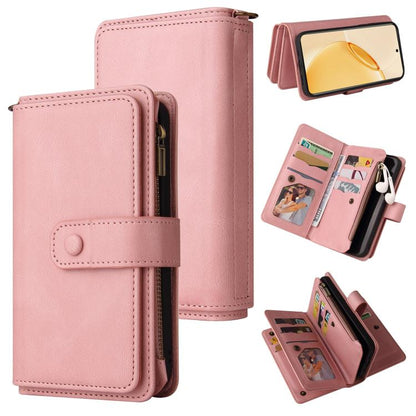 Skin Feel Multi Card Slots Zipper Wallet Leather Phone Case, For Realme 16T 5G, For Realme 16 Pro+ 5G, For Realme 16 Pro 5G, For Realme P4x 5G, For Realme C63 / C61 / Note 60