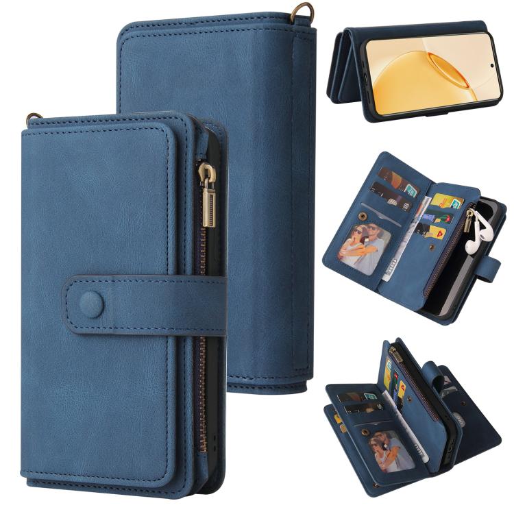 Skin Feel Multi Card Slots Zipper Wallet Leather Phone Case, For Realme 16T 5G, For Realme 16 Pro+ 5G, For Realme 16 Pro 5G, For Realme C63 / C61 / Note 60