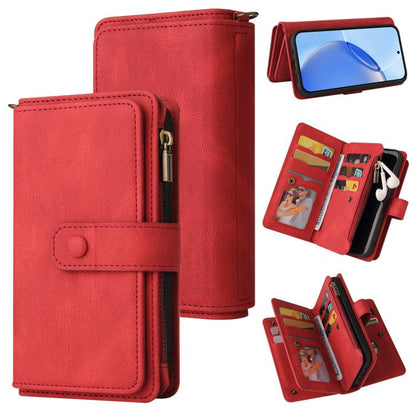 Skin Feel Multi Card Slots Zipper Wallet Leather Phone Case, For Realme 16T 5G, For Realme 16 Pro+ 5G, For Realme 16 Pro 5G, For Realme C63 / C61 / Note 60