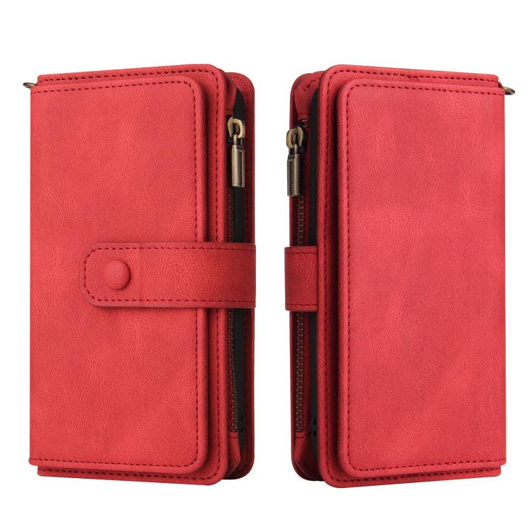 Skin Feel Multi Card Slots Zipper Wallet Leather Phone Case, For Realme 16T 5G, For Realme 16 Pro+ 5G, For Realme 16 Pro 5G, For Realme P4x 5G, For Realme C63 / C61 / Note 60