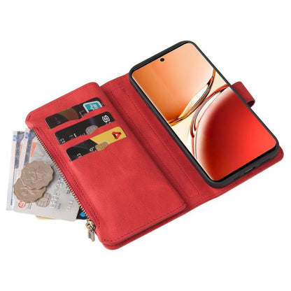Skin Feel Multi Card Slots Zipper Wallet Leather Phone Case, For Realme 16T 5G, For Realme 16 Pro+ 5G, For Realme 16 Pro 5G, For Realme C63 / C61 / Note 60