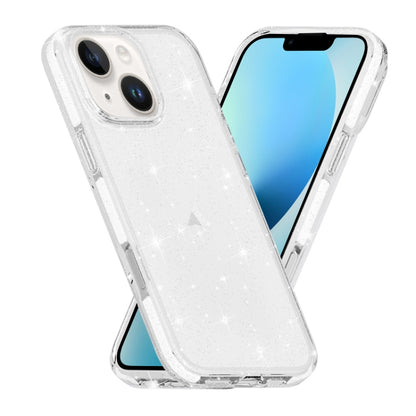 Dual Color Clear Glitter TPU + TPE Full Coverage Phone Case, For iPhone 18 Pro / 17 Pro, For iPhone 18 Pro Max / 17 Pro Max, For iPhone 17, For iPhone Air, For iPhone 16 Pro Max, For iPhone 16 Pro, For iPhone 16 Plus, For iPhone 16, For iPhone 15 Pro M...