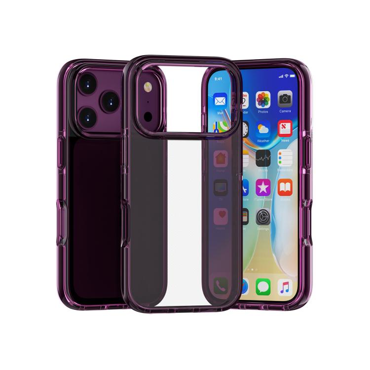 Dual Color Clear Glitter TPU + TPE Full Coverage Phone Case, For iPhone 18 Pro / 17 Pro, For iPhone 18 Pro Max / 17 Pro Max, For iPhone 17, For iPhone Air, For iPhone 16 Pro Max, For iPhone 16 Pro, For iPhone 16 Plus, For iPhone 16, For iPhone 15 Pro M...