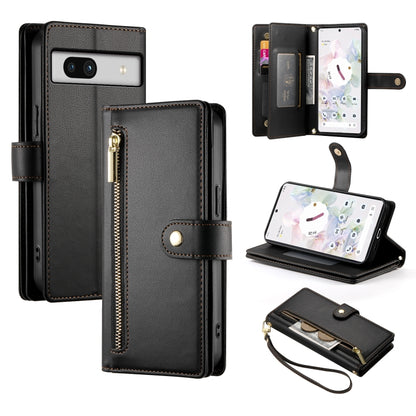 Nine Card-slot Zipper Wallet Bag Leather Phone Case, For Google Pixel 11 Pro XL, For Google Pixel 11 / Pixel 11 Pro, For Google Pixel 10a, For Google Pixel 9a, For Google Pixel 9 Pro XL, For Google Pixel 9 / 9 Pro, For Google Pixel 8a                  ...