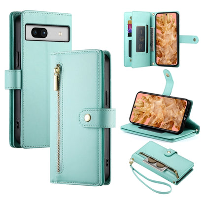 Nine Card-slot Zipper Wallet Bag Leather Phone Case, For Google Pixel 11 Pro XL, For Google Pixel 11 / Pixel 11 Pro, For Google Pixel 10a, For Google Pixel 9a, For Google Pixel 9 Pro XL, For Google Pixel 9 / 9 Pro, For Google Pixel 8a                  ...