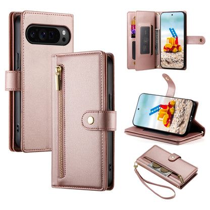 Nine Card-slot Zipper Wallet Bag Leather Phone Case, For Google Pixel 11 Pro XL, For Google Pixel 11 / Pixel 11 Pro, For Google Pixel 10a, For Google Pixel 9a, For Google Pixel 9 Pro XL, For Google Pixel 9 / 9 Pro, For Google Pixel 8a                  ...