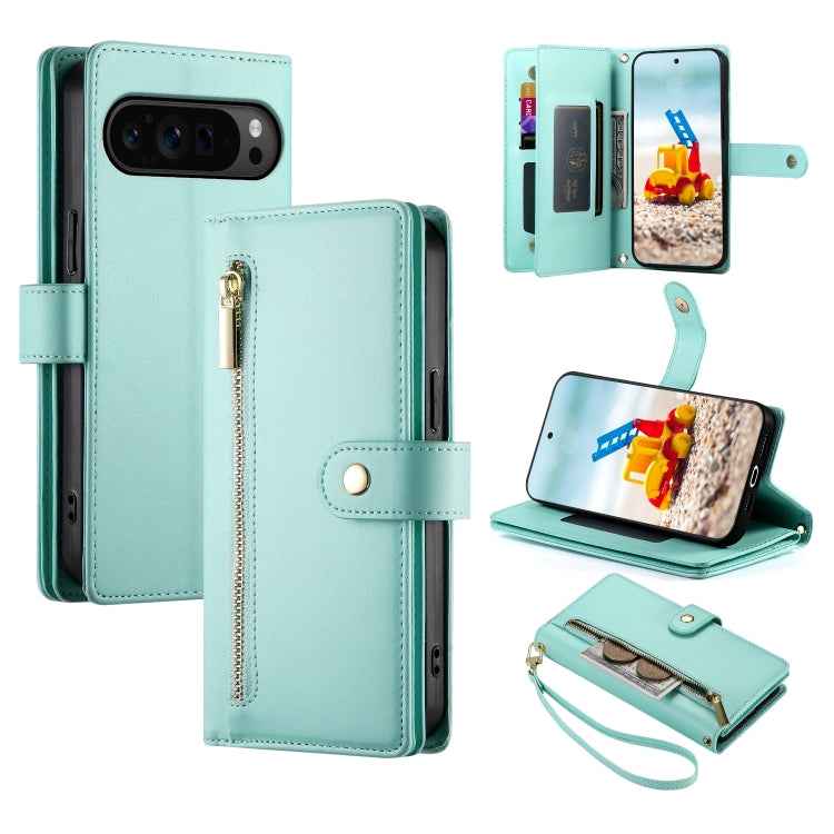 Nine Card-slot Zipper Wallet Bag Leather Phone Case, For Google Pixel 11 Pro XL, For Google Pixel 11 / Pixel 11 Pro, For Google Pixel 10a, For Google Pixel 9a, For Google Pixel 9 Pro XL, For Google Pixel 9 / 9 Pro, For Google Pixel 8a                  ...
