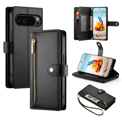 Nine Card-slot Zipper Wallet Bag Leather Phone Case, For Google Pixel 11 Pro XL, For Google Pixel 11 / Pixel 11 Pro, For Google Pixel 10a, For Google Pixel 9a, For Google Pixel 9 Pro XL, For Google Pixel 9 / 9 Pro, For Google Pixel 8a                  ...