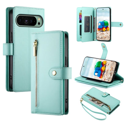 Nine Card-slot Zipper Wallet Bag Leather Phone Case, For Google Pixel 11 Pro XL, For Google Pixel 11 / Pixel 11 Pro, For Google Pixel 10a, For Google Pixel 9a, For Google Pixel 9 Pro XL, For Google Pixel 9 / 9 Pro, For Google Pixel 8a                  ...