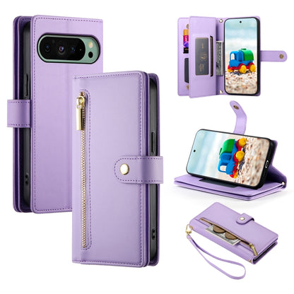 Nine Card-slot Zipper Wallet Bag Leather Phone Case, For Google Pixel 11 Pro XL, For Google Pixel 11 / Pixel 11 Pro, For Google Pixel 10a, For Google Pixel 9a, For Google Pixel 9 Pro XL, For Google Pixel 9 / 9 Pro, For Google Pixel 8a                  ...