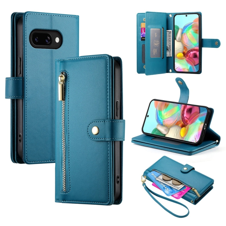 Nine Card-slot Zipper Wallet Bag Leather Phone Case, For Google Pixel 11 Pro XL, For Google Pixel 11 / Pixel 11 Pro, For Google Pixel 10a, For Google Pixel 9a, For Google Pixel 9 Pro XL, For Google Pixel 9 / 9 Pro, For Google Pixel 8a                  ...
