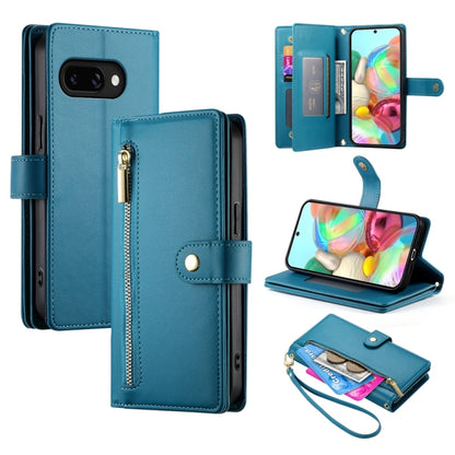 Nine Card-slot Zipper Wallet Bag Leather Phone Case, For Google Pixel 11 Pro XL, For Google Pixel 11 / Pixel 11 Pro, For Google Pixel 10a, For Google Pixel 9a, For Google Pixel 9 Pro XL, For Google Pixel 9 / 9 Pro, For Google Pixel 8a                  ...