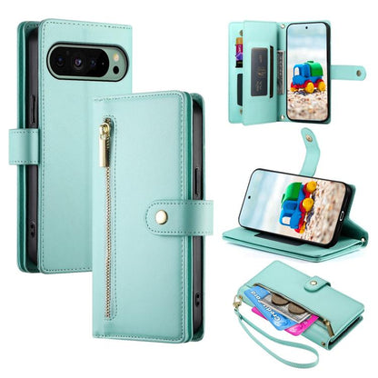 Nine Card-slot Zipper Wallet Bag Leather Phone Case, For Google Pixel 11 Pro XL, For Google Pixel 11 / Pixel 11 Pro, For Google Pixel 10a, For Google Pixel 9a, For Google Pixel 9 Pro XL, For Google Pixel 9 / 9 Pro, For Google Pixel 8a                  ...