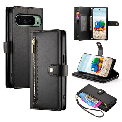Nine Card-slot Zipper Wallet Bag Leather Phone Case, For Google Pixel 11 Pro XL, For Google Pixel 11 / Pixel 11 Pro, For Google Pixel 10a, For Google Pixel 9a, For Google Pixel 9 Pro XL, For Google Pixel 9 / 9 Pro, For Google Pixel 8a                  ...