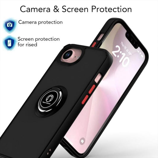 Q Shadow 1 Series TPU + PC Phone Case with Ring, For iPhone 17e / 16e, For iPhone 17 Pro Max, For iPhone 17 Pro, For iPhone 17, For iPhone Air, For iPhone 16 Pro Max, For iPhone 16 Pro, For iPhone 16 Plus, For iPhone 15 Pro Max, For iPhone 15 Pro      ...