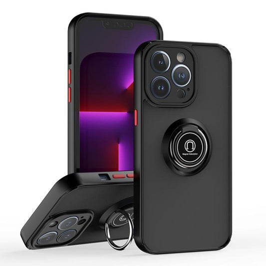 Q Shadow 1 Series TPU + PC Phone Case with Ring